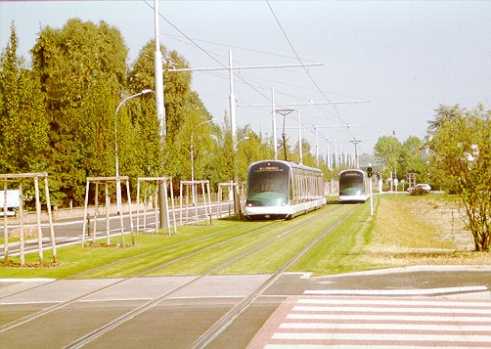 Tranvia en la ciudad de Strasburgo