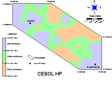 Isodensidades de fotolineamentos