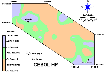 Isofrequencias de fotolineamentos