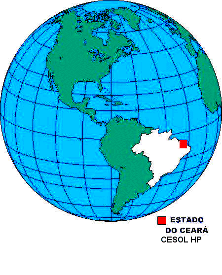 Localização do estado do Ceará