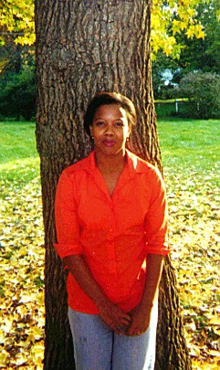 Vanessa outside her home in Indianapolis, Indiana.