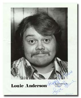 Louie Anderson with dirty mustache