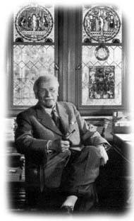 Carl Jung in his study