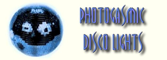 Enjoy Photogasm after Photogasm with your very own Photogasmic Disco Ball!! ... just don't forget that Blue Body Paint!