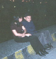 A sweet couple caught on camera.