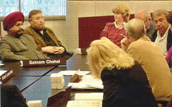 Dad While attending County Commission meeting (County of Santa Clara)