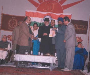 Mr I.K Gujral (Prime Minister India) While releasing first copy of our monthly magazine