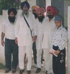 Dad with Member of Parliment And Real Sikh Hero S.Simranjit Singh Mann at his house at Fatehgarh Sahib