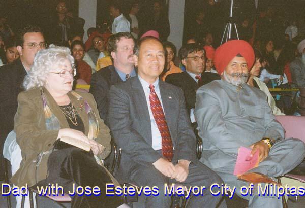 Dad with Jose Esteves Mayor city of Milpitas