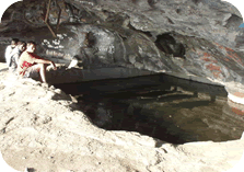 water in the cave