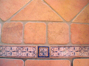 Detail of Threshold tiles 