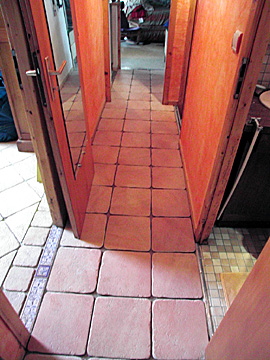 Tiles Cut for hallway