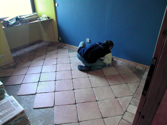 Robert positioning the Tile Pattern