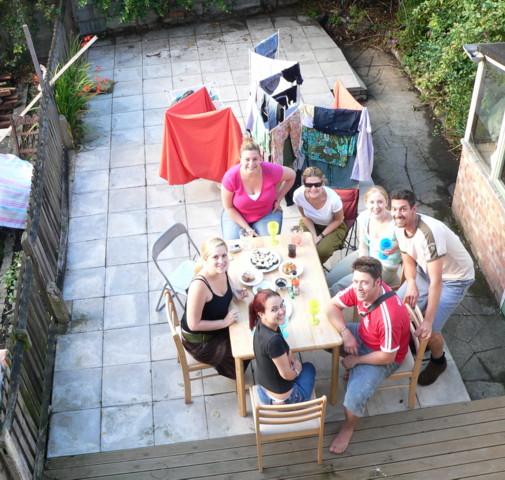 [Clockwise from top]Fiona, Sarah, Sal & I, Hans & Daisy and Liz (non-resident)