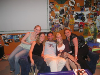 Sal, Fi, me, Liz & Sarah on the set of Vegemite Tales