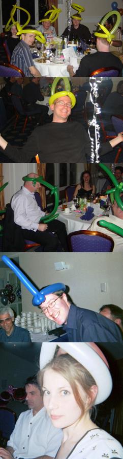 Baloon Maddness! [Top to bottom] One of the *losing* teams ;-)  ; Glen; Pete's excited; Dave the dickhead; Chloe