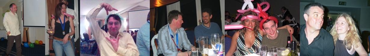 Mark's gay strut to bet on the homo race; Vik, stop making Laura do naughty things!; Michael was framed; Mike & I talk far too much drunk rubbish for one night; Saika and Simon; Simon and Michelle.