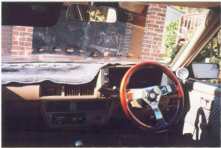 pretty plain interior, black is on the cards and so is a retrim