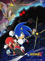 A poster showing some characters from Sonic X