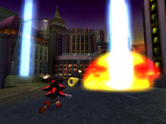 Shadow and explosions.