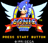 Behold the technical mastery that is the Sonic 1 GG title screen!