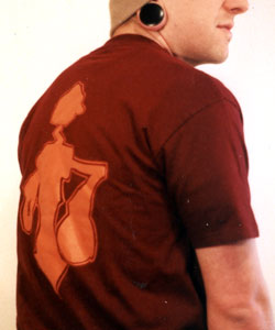 B-Boy Bot T-shirt Modeled