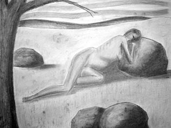 ballnude with rocks