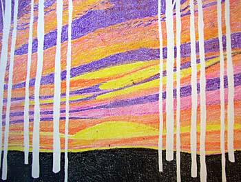 Sunset with Aspens