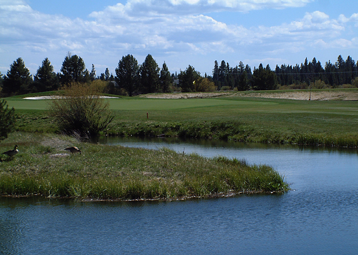 Sunriver Meadows golf course third green
