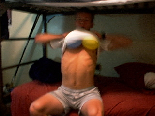 Just me being goofy in my dorm room, as usual!