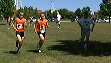 Taylor Invitational, September 11, 1999. Jason, Me, and Coach Brown.