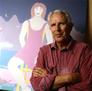 Charles Howard with painting