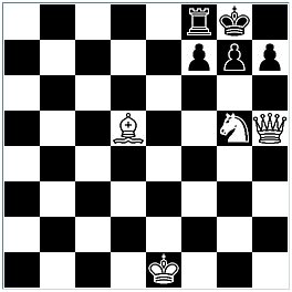 1.Nf6+  ...