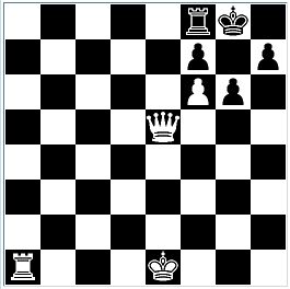 1.Nf7+  ...