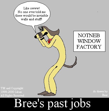 "Here's a cartoon Bear sent us. Bree thinks he really captured her... Now all she wants him to do is let her go!"