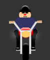 Biker animation by Charlotte.