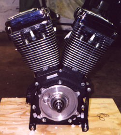 The complete 107 cu.in. S 'n' S engine, aka "Godzilla on Steroids".