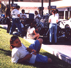 Alan relaxing on the grass. Click to enlarge.