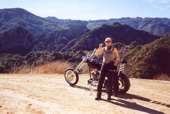 Anette at Mullholland Drive. Click to enlarge.