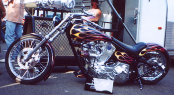 Bike with nice flames. Click to enlarge.