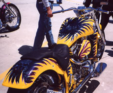 Bike with nice paint job. Click to enlarge.