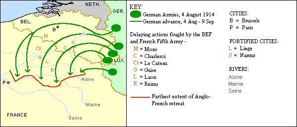 German advance Aug_Sep 1914