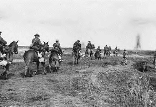 mounted troops at vimy