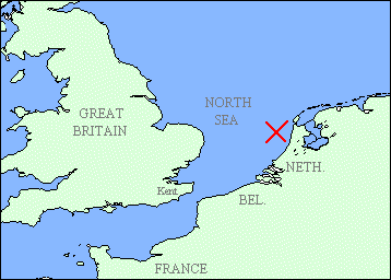 North Sea map
