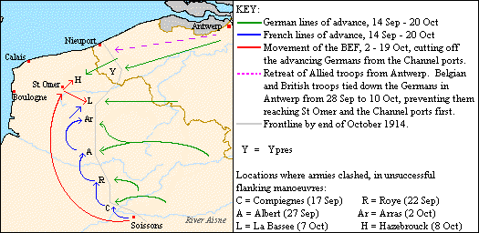 the race to the sea_map