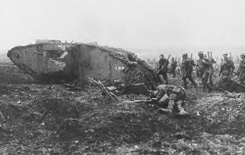 tank at vimy