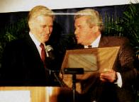 CHUCK RECEIVING THE 'ASHBROOK AWARD 1998