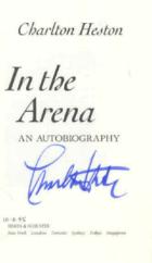 CHUCK'S AUTOGRAPHED BOOK: 'IN THE ARENA'