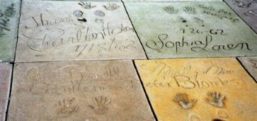 CHUCK'S FOOTPRINTS AT GRAUMAN/MANN'S THEATRE