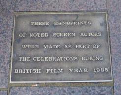 BRITISH FILM PLAQUE-1985